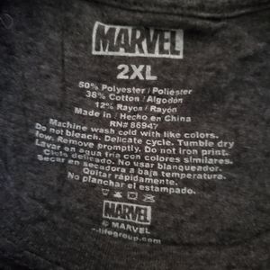 Marvel Tee Adult Large Graphic RN# 86947 Gray